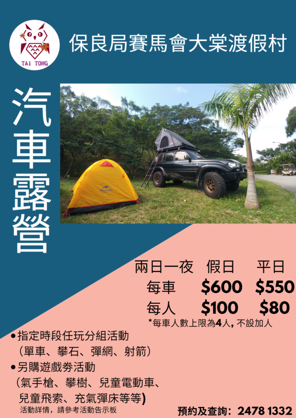 car camping poster